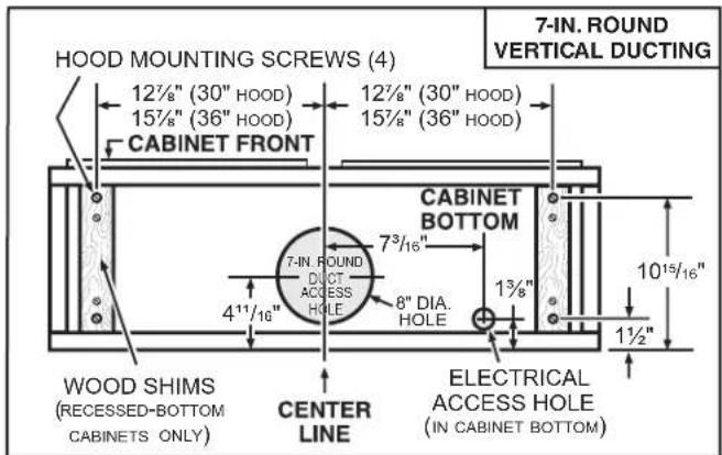 BROAN Antero CLSC130SS - Standard Installation (without EZ1 brackets) - 3