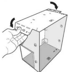 BROAN Flex DC AE50110DCLF - Fold mounting ears fl at against housing. - 1