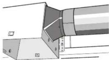 BROAN Flex DC AE50110DCLF - Connect 4-in. round duct. - 1