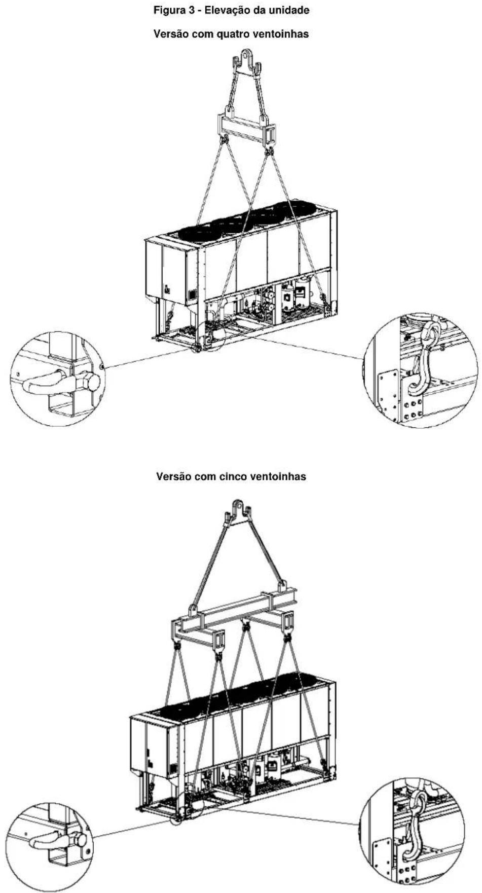 DAIKIN EWAQ-E-XR - Posicionamento e montagem - 1