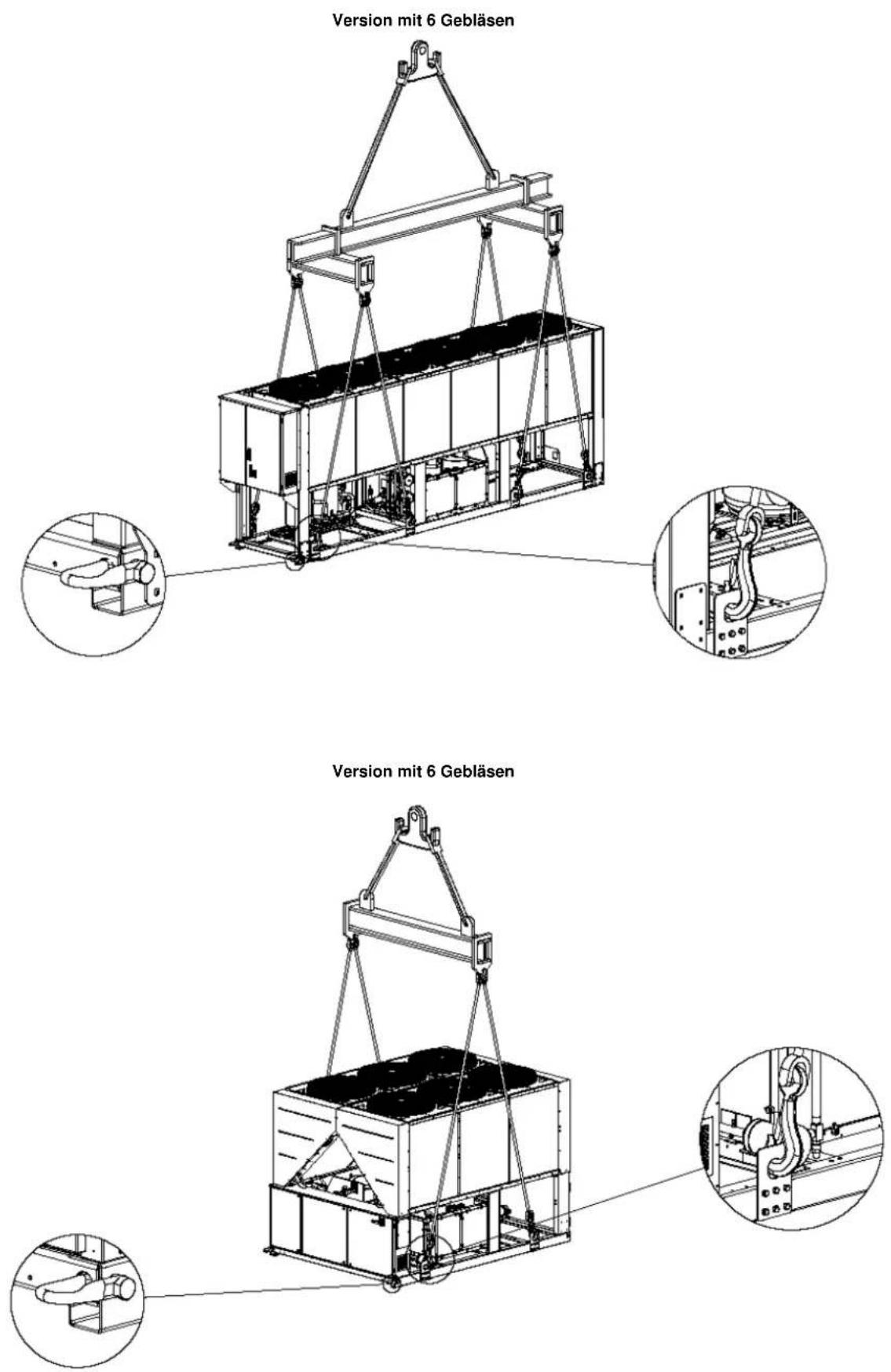 DAIKIN EWAQ-E-XR - Aufstellung und Zusammenbau - 2