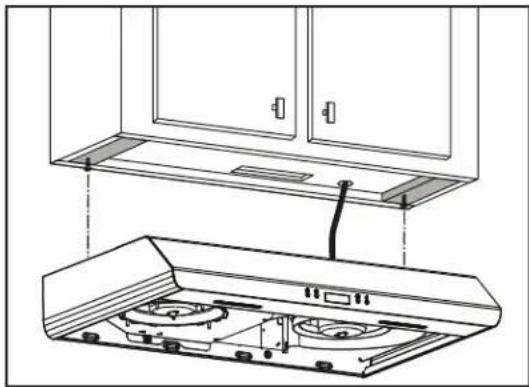 BROAN Sahale BKDN136SS - Install the Hood (Standard Installation) - 1