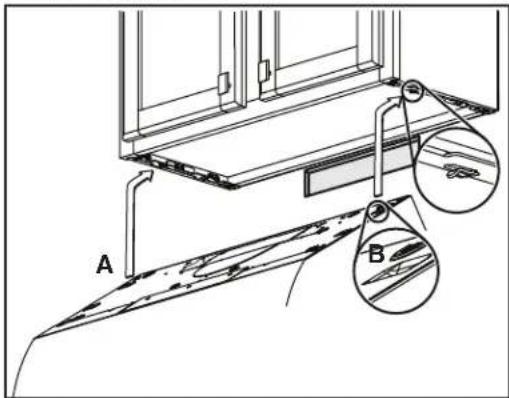 BROAN Sahale BKDN136SS - HORIZONTAL EXHAUST INSTALLATION - 1
