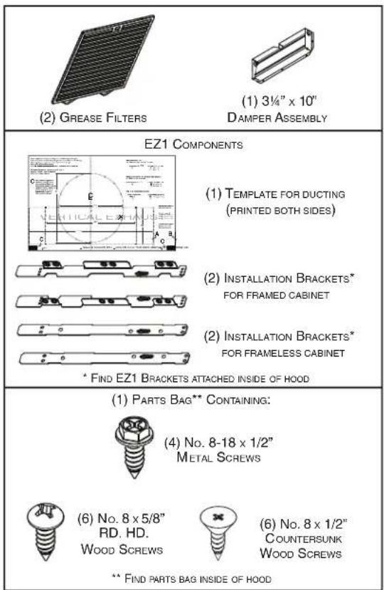 BROAN Sahale BKDN136SS - Contents - 1