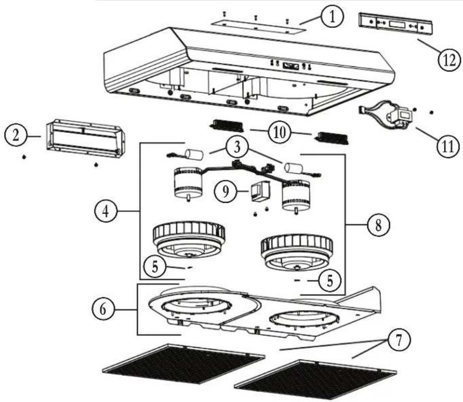 BROAN Sahale BKDN136SS - BKDJ1 SERIES - 1