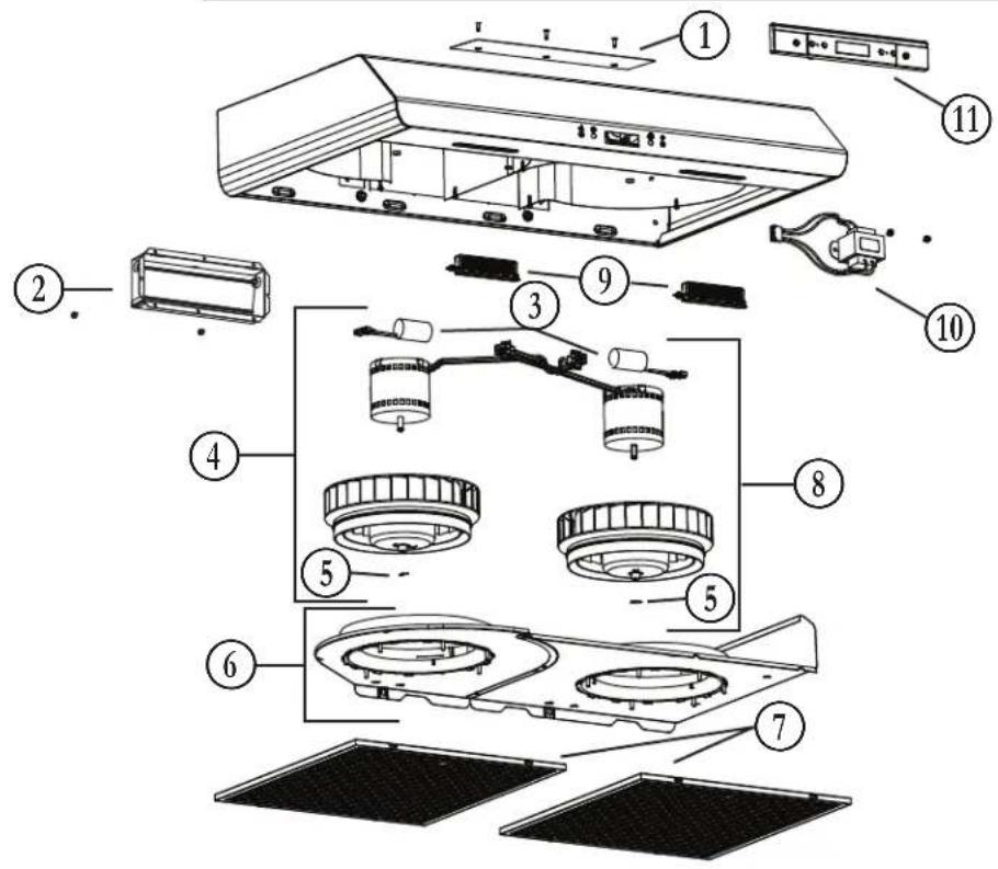BROAN Sahale BKDN136SS - BKDJ1 SERIES - 1
