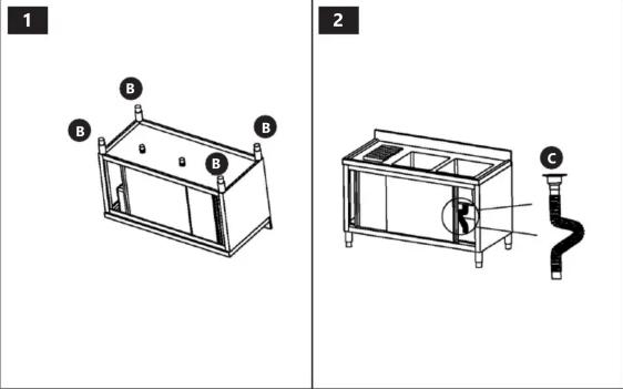 Royal Catering RC-IKS03 - INDUSTRIAL KITCHEN SINK - 3