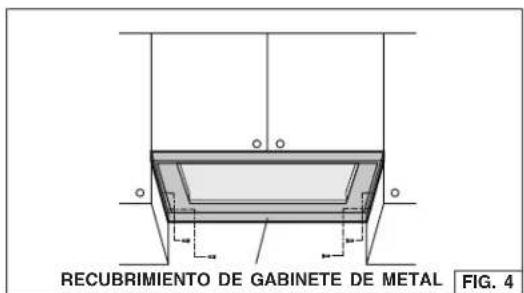 BROAN PMA400SS - RETIRADA DE LOS SOPORTES DE GABINETE - 1