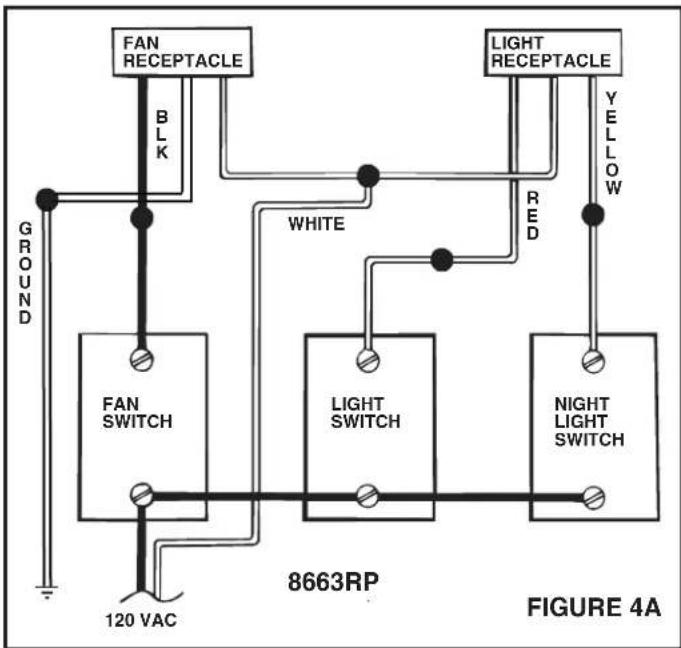 NuTone 8663RP - WIRING - 2