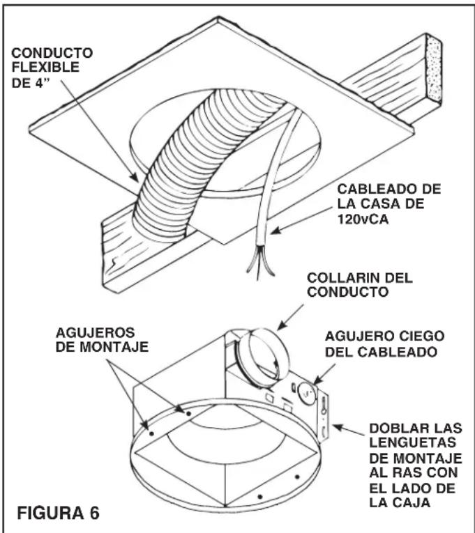 NuTone 8663RP - INSTALACIÓN DESDE UN ÁREA BAJO EL TECHO - 2