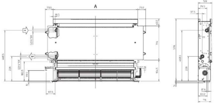 DAIKIN FWXM15AATV3R - Zemine ya da duvara dikey montaj - 9