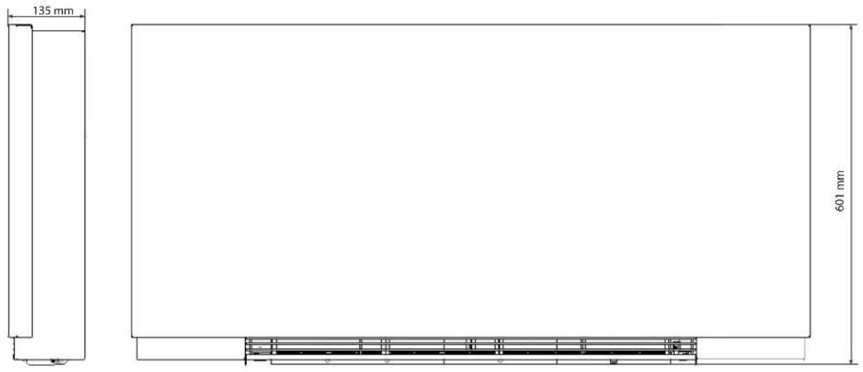 DAIKIN FWXM15AATV3R - Zemine ya da duvara dikey montaj - 7