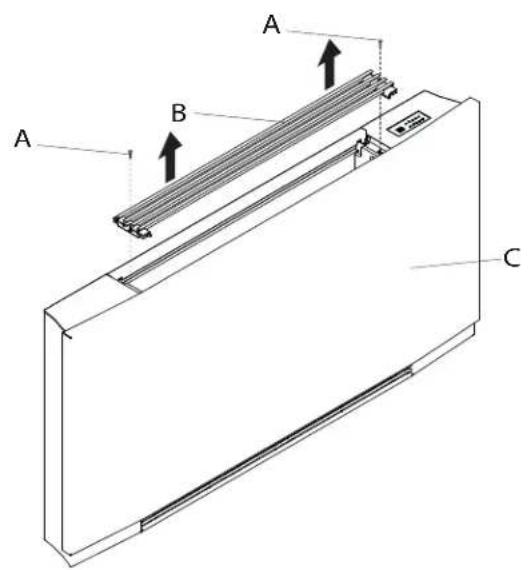 DAIKIN FWXM15AATV3R - Accesso al corpo macchina - 1