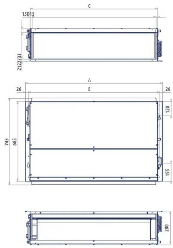 DAIKIN FWP10CAFN6V3 - TÖMEG ADATOK - 1