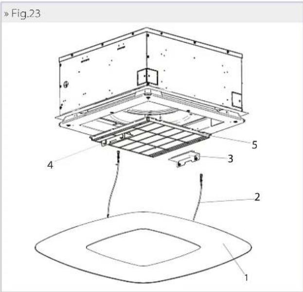 DAIKIN FWH08AAT - CLEANING THE AIR FILTER FCND02A GRILLE - 1