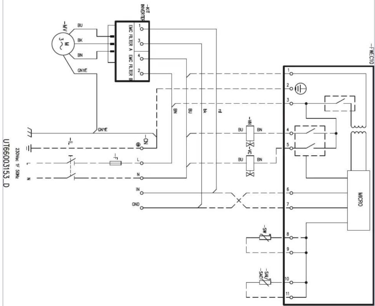 DAIKIN FWN18AAFN6V3 - FWN WIRING DIAGRAMS - 12