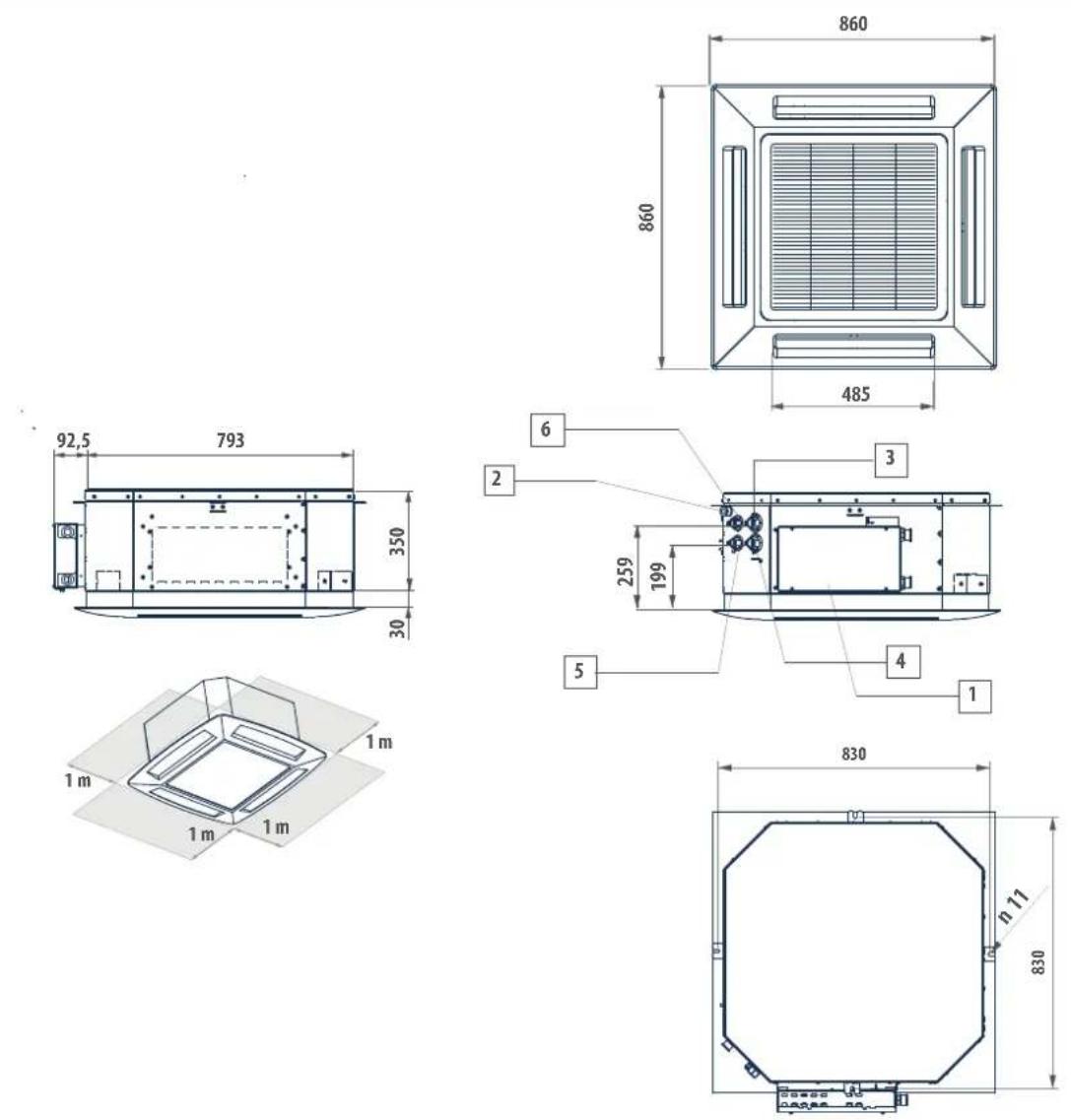 DAIKIN FWI06AAT - LEGENDA / LEGEND / LÉGENDE / LEGENDE / LEYENDA / VYSVĚTLIVKY / POJAŠNJENJE / LEGENDA - 1