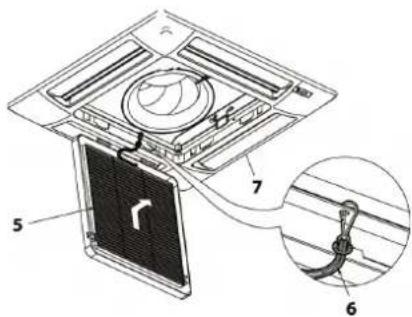 DAIKIN FWI06AAT - NETTOYAGE DU FILTRE À AIR GRILLE FPAN - 2