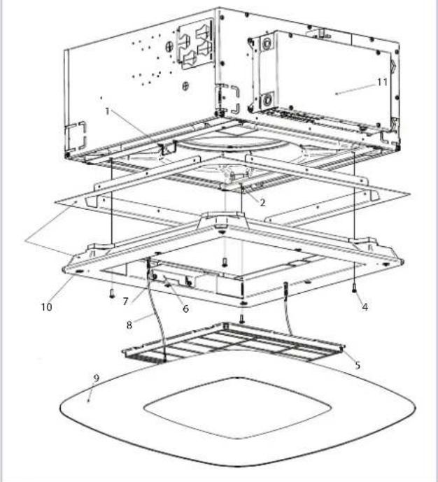 DAIKIN FWI06AAT - Raccordement d'écoulement des condensats - 9