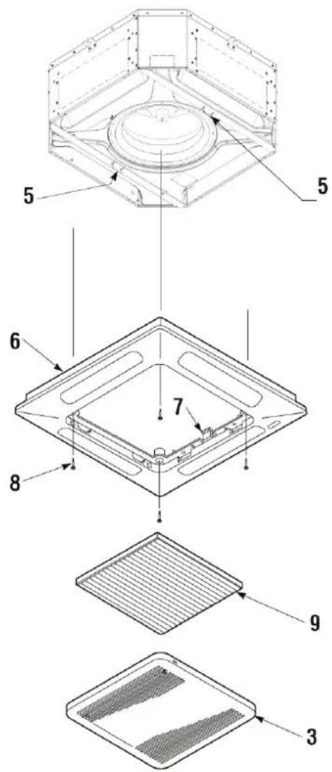 DAIKIN FWI06AAT - To install the front panel: (Fig.12) - 1