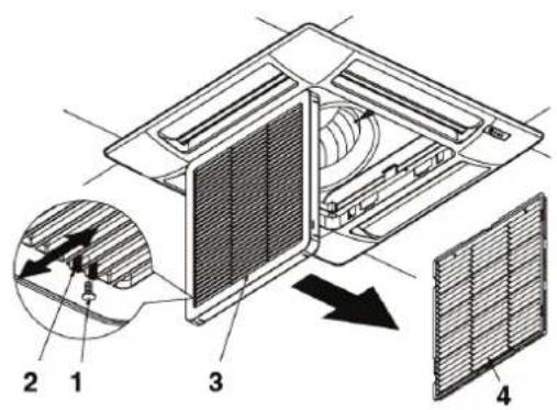 DAIKIN FWI06AAT - CLEANING THE AIR FILTER GRILLE FPAN - 1