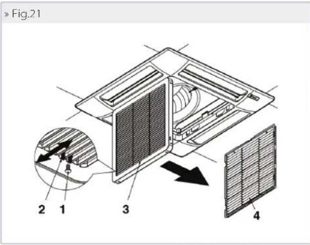 DAIKIN FWI06AAT - PULIZIA DEL FILTRO ARIA GRIGLIA FPAN - 1