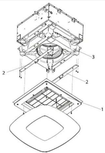 DAIKIN FWI06AAT - PULIZIA DEL FILTRO ARIA GRIGLIA FCND02A - 1