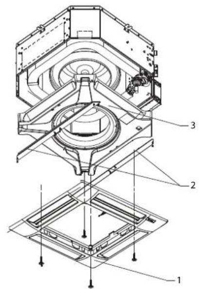 DAIKIN FWI06AAT - Reasamblarea rezervorului: - 1