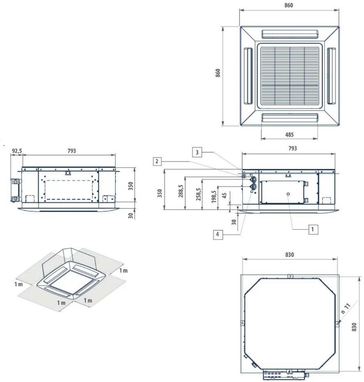 DAIKIN FWI06AAT - LEGENDA / LEGEND / LÉGENDE / LEGENDE / LEYENDA / VYSVĚTLIVKY / POJAŠNJENJE / LEGENDA - 1