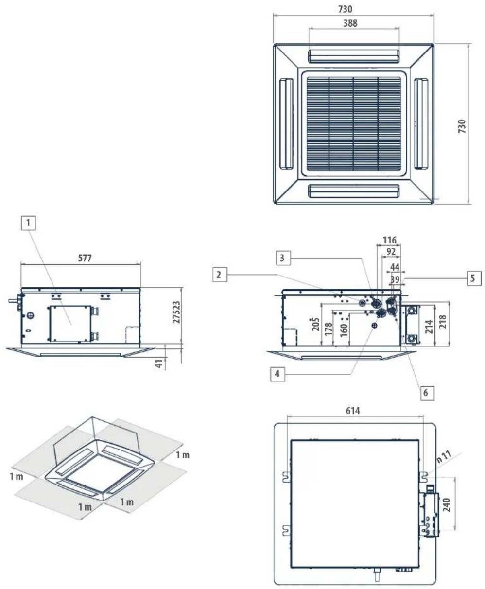 DAIKIN FWI06AAT - LEGENDA / LEGEND / LÉGENDE / LEGENDE / LEYENDA / VYSVĚTLIVKY / POJAŠNJENJE / LEGENDA - 1