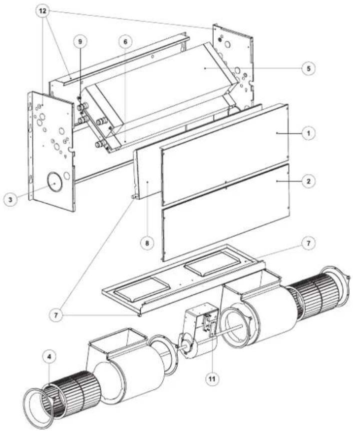 DAIKIN FWN06AAFN6V3 - »Exploded view - 1