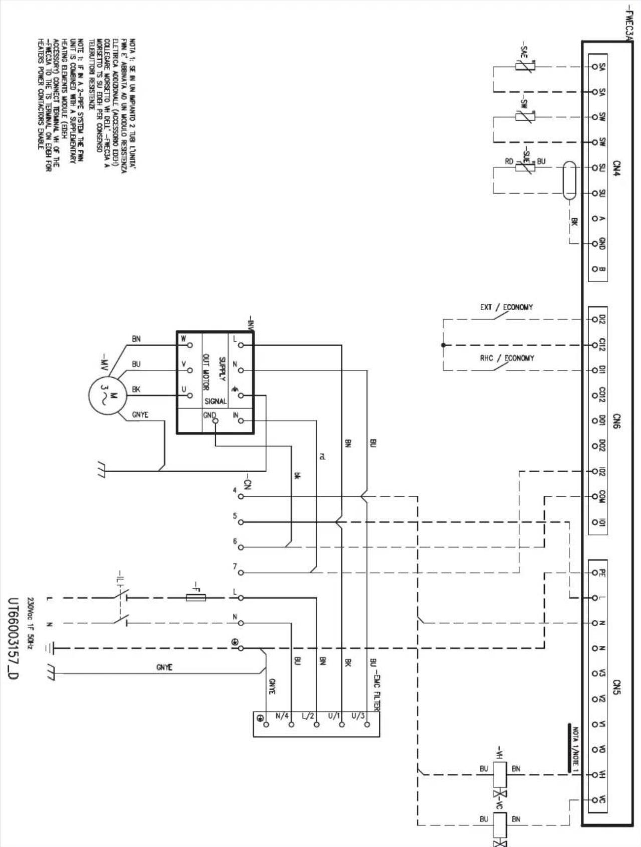 DAIKIN FWN12AATN6V3 - FWN WIRING DIAGRAMS - 14