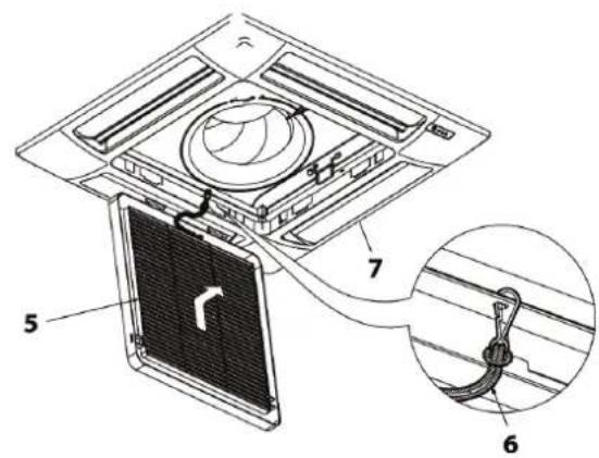 DAIKIN FWH06AAFN6V3 - NETTOYAGE DU FILTRE À AIR GRILLE FPAN - 2