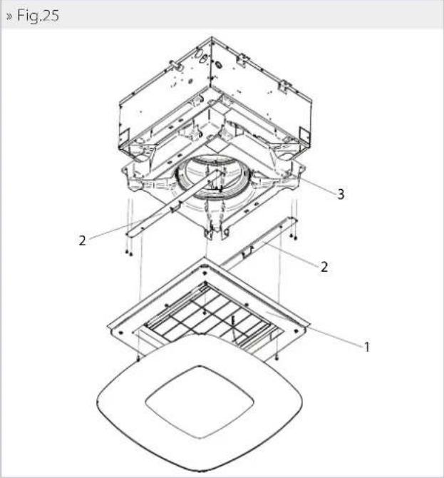 DAIKIN FWH06AAFN6V3 - LIMPIEZA DEL PANEL DE CIERRE DE LA REJILLA FCND02A - 1