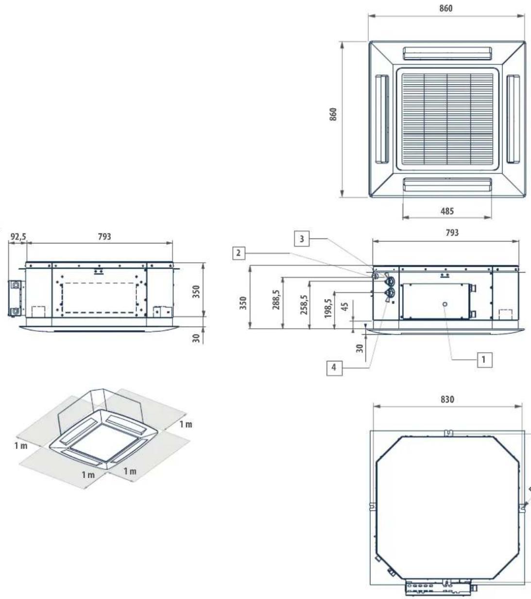 DAIKIN FWH06AAFN6V3 - LEGENDA / LEGEND / LÉGENDE / LEGENDE / LEYENDA / VYSVĚTLIVKY / POJAŠNJENJE / LEGENDA 1) - 1