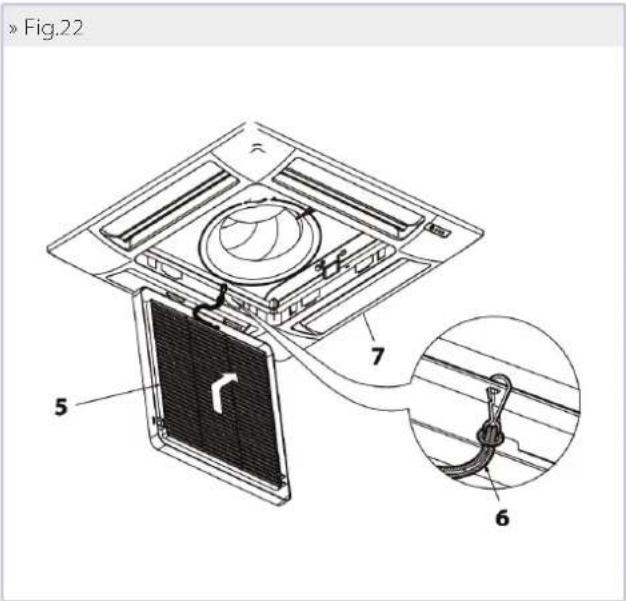 DAIKIN FWH06AAFN6V3 - CLEANING THE FPAN AIR INTAKE GRILLE - 1