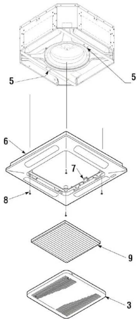 DAIKIN FWH06AAFN6V3 - Montaggio frontale/griglia FPAN - 2