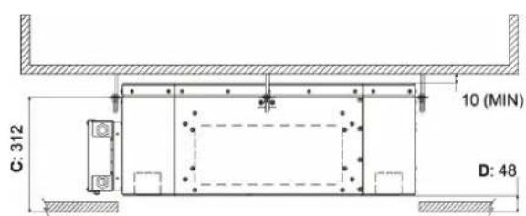 DAIKIN FWH06AAFN6V3 - DIMENSIONAL UNIT ASSEMBLY - 7
