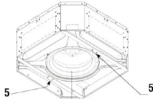 DAIKIN FWH06AAFN6V3 - Montaje del conjunto frontal/rejilla - 2