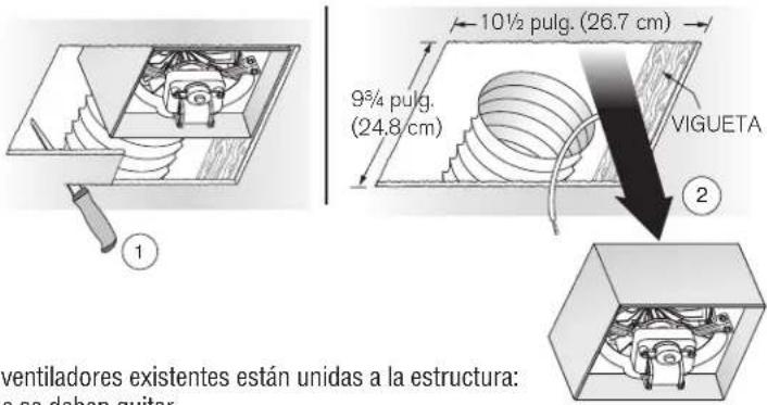 NuTone Flex AN000HLNF - Quite el ventilador viejo y prepare el cielo raso. - 1