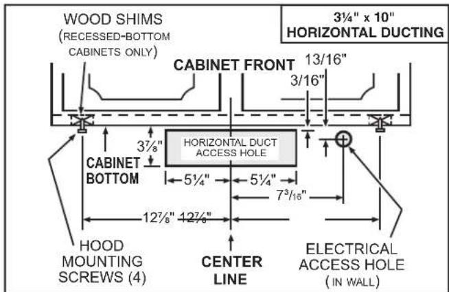 NuTone AVDF130SS - Standard Installation (without EZ1 brackets) - 2