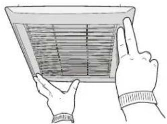 NuTone Flex AN110 - Install grille. - 2