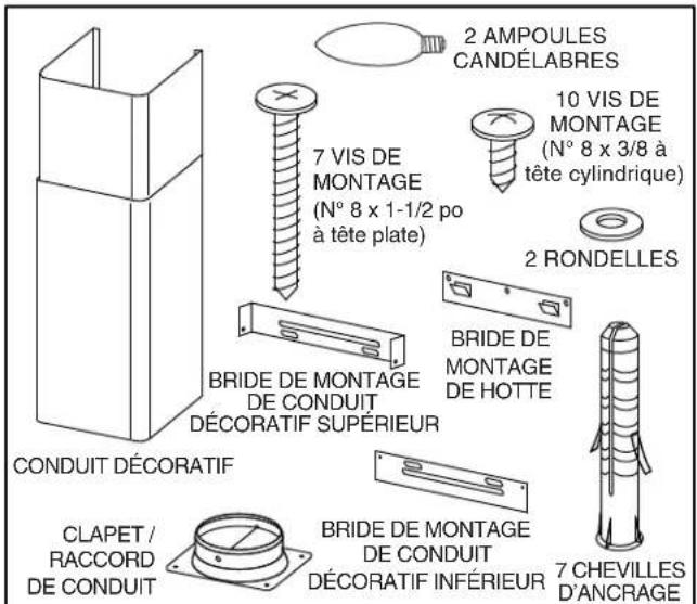 NuTone NS5830SS - PREPARATION DE LA HOTTE - 1