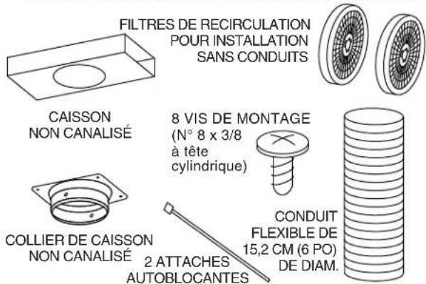 NuTone NS5830SS - PIECES POUR INSTALLATION SANS CONDUITS - 1