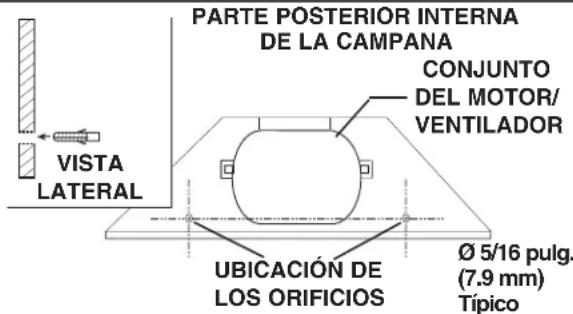 NuTone NS5830SS - INSTALACION DE LA CAMPANA (Unicamente en campanas sin conductos) - 4