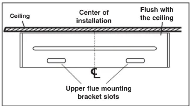 NuTone NS5830SS - INSTALL UPPER FLUE MOUNTING BRACKET - 2