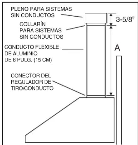 NuTone NS5830SS - INSTALACION DE LA CAMPANA (Unicamente en campanas sin conductos) - 2