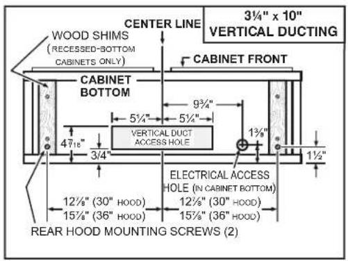 NuTone NRLE130SS - Standard Installation (without EZ1 brackets) - 1