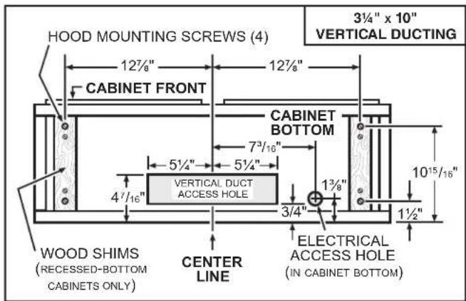 NuTone NRSL130SS - Standard Installation (without EZ1 brackets) - 1