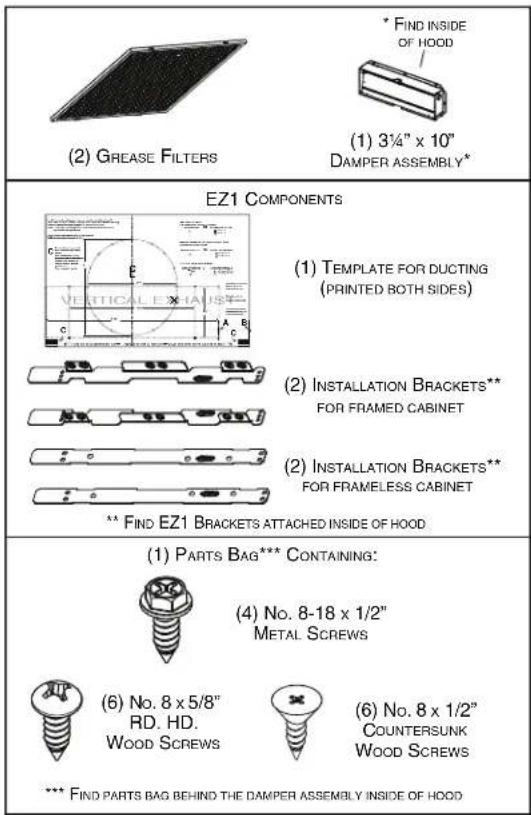 NuTone NRSL130SS - Contents - 1
